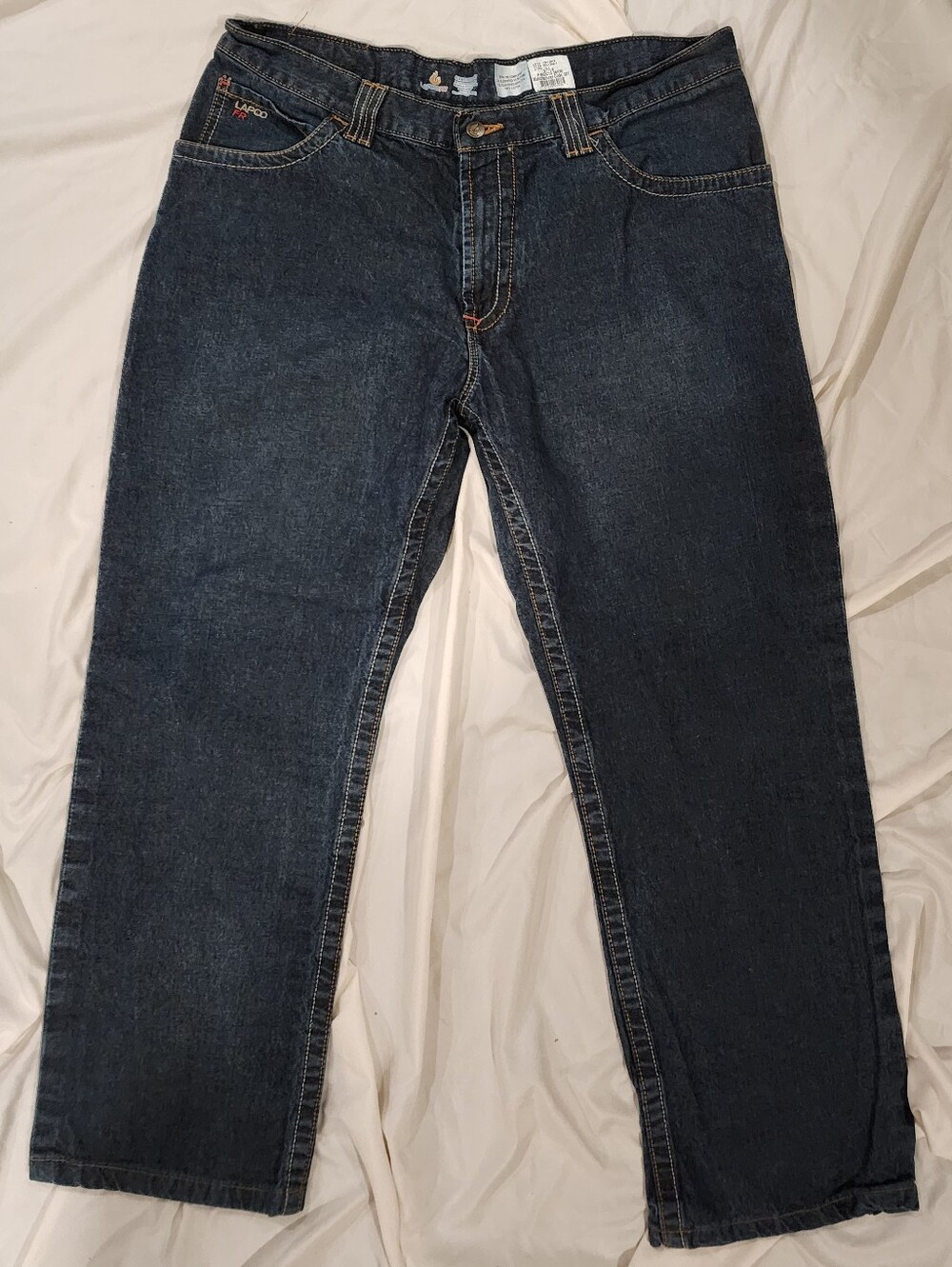 LAPCO FR Men's Dark Blue boot cut Jeans 38x30
